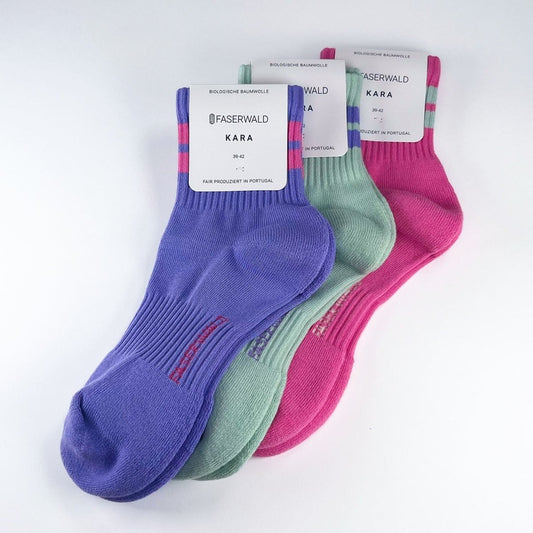 bunte Sneakersocken von FASERWALD